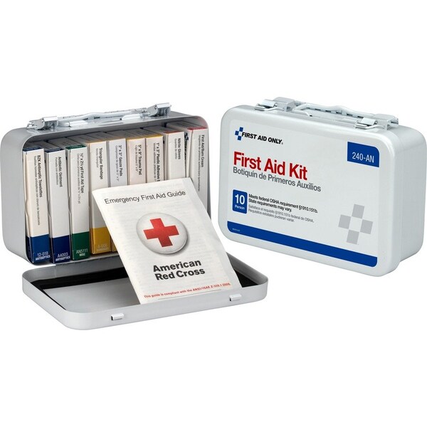 First Aid Only 10 Unit ASNI First Aid Kit, 64 Piece, White FAO240AN - main